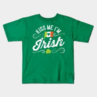 Kiss Me I'm Irish Kids T-Shirt